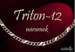 Triton 12 - náramek zlacený